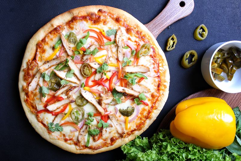 BBQ Chicken Deep Dish Pizza